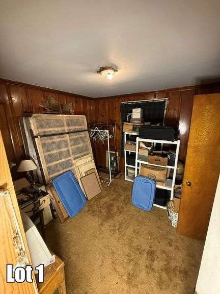 Salvage Lot- Misc. Items Including- Computer, Monitor, Lamps, Shelving, Etc. (BUYER RESPONSIBLE FOR REMOVAL)