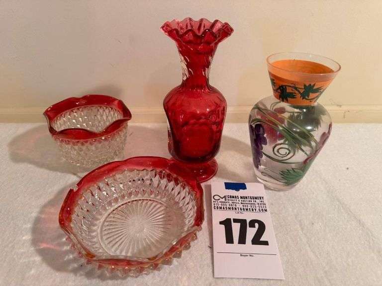 Vases and Bowls - Assorted Glassware