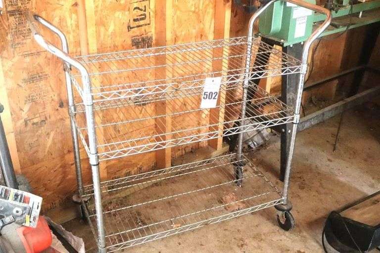 Rolling Metal Cart  40"x45"x18" image