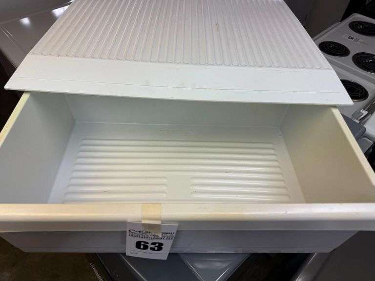 White Refrigerator Crisper Drawer