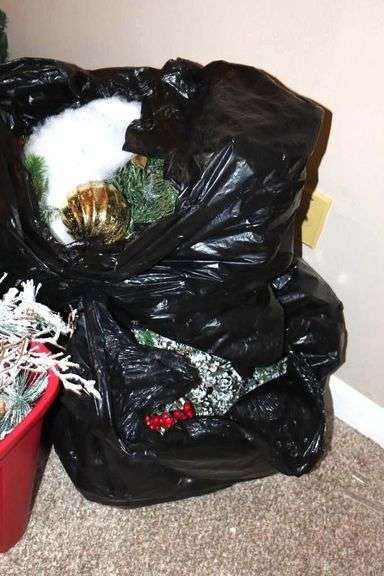 Variety of Christmas Lights, Garland, Tree Skirt, additional decorative garland and More decorations
