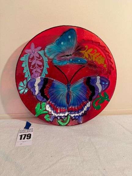Decorative Butterfly Wall Plaque - 18 Inch Diameter