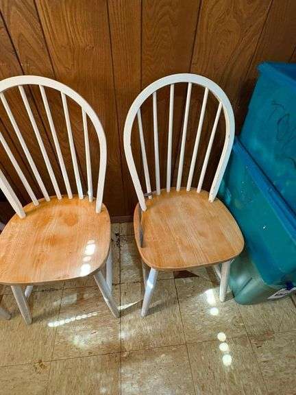 Set of Four Windsor Style Dining Chairs