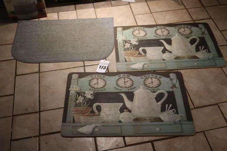 2 Padded Area Mats & rug