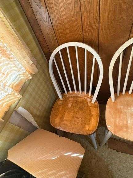 Set of Four Windsor Style Dining Chairs