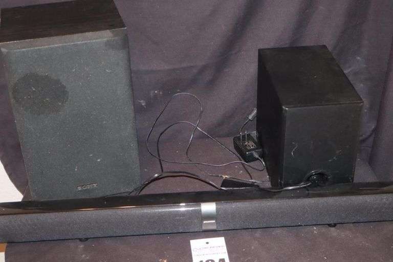 Sylvania Sound bar and speaker & additional Sony Speaker
