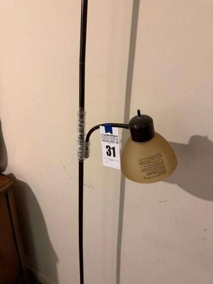 Modern Torchiere Floor Lamp with Adjustable Reading Light