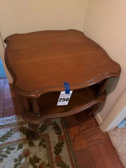Accent Table with Lower Shelf