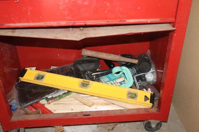 2 Piece of Craftsman Rolling Tool Box with A Varity of Tools and additional items