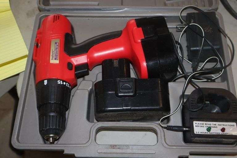 Shop Source 18v Cordless3/8 Drill in Case & Craftsman 71/4" Circular Saw