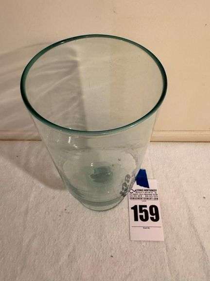 Large Footed Glass Vase