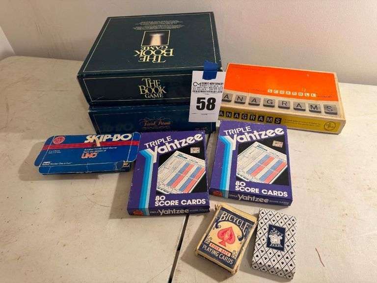 Board Game Lot - Trivial Pursuit, The Book Game, Anagrams, and More