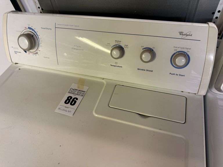 Whirlpool Commercial Quality Electric Clothes Dryer - Model LER7646JQ0