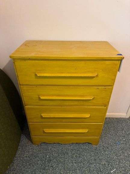 Four-Drawer Wooden Chest