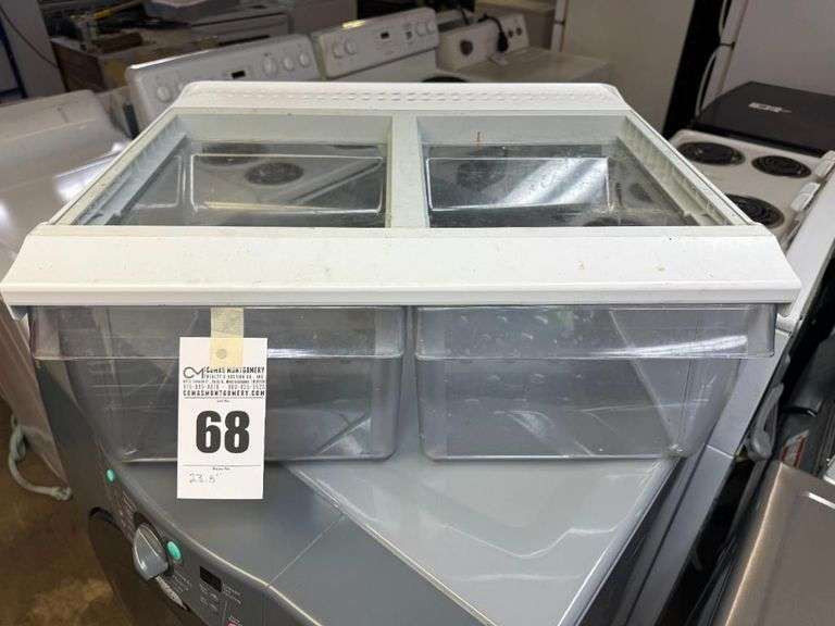 Side-by-Side Refrigerator Drawer Bin