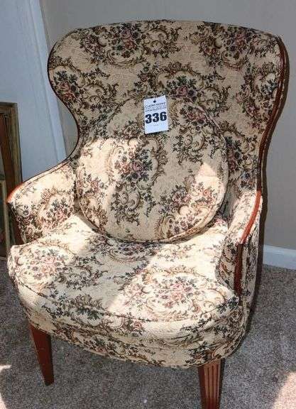 Antique Victorian Wing Arm Chair                                  **Matching Lot #304 image