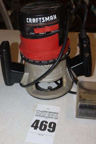 Craftsman Router and Box of Additional Bits