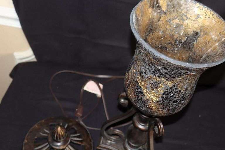 Decorative Table Lamp with unique Globe 21"x8"