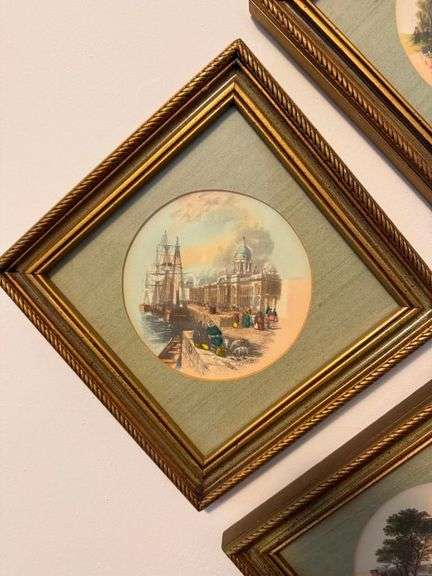 Set of Four Framed Landscape Prints