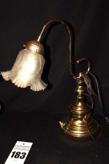 2 Table Lamps -  top globe on one missng