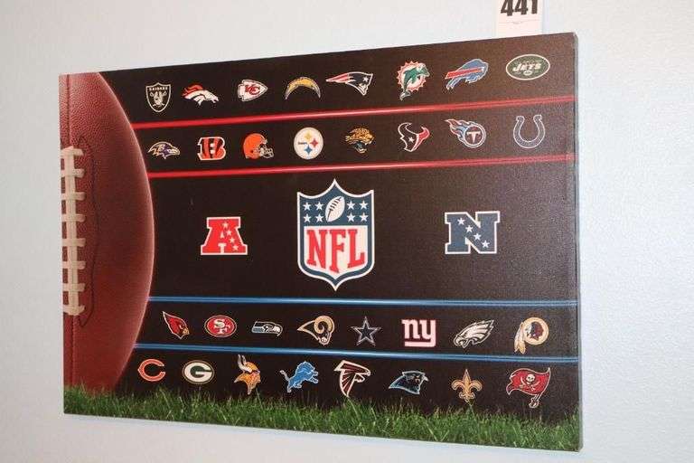 NFL Canvas Wall Art Display image