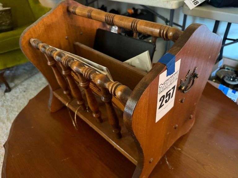 Wooden Magazine Rack