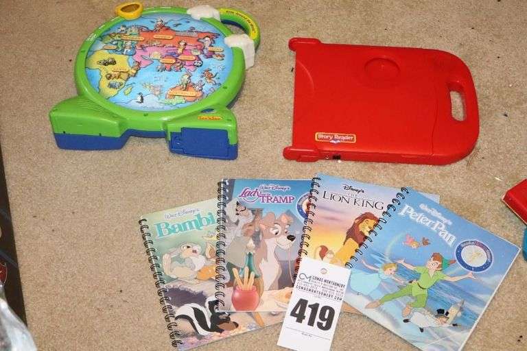 See & Say "Kid Around the World" & Disney Story Reader with 4 Books image
