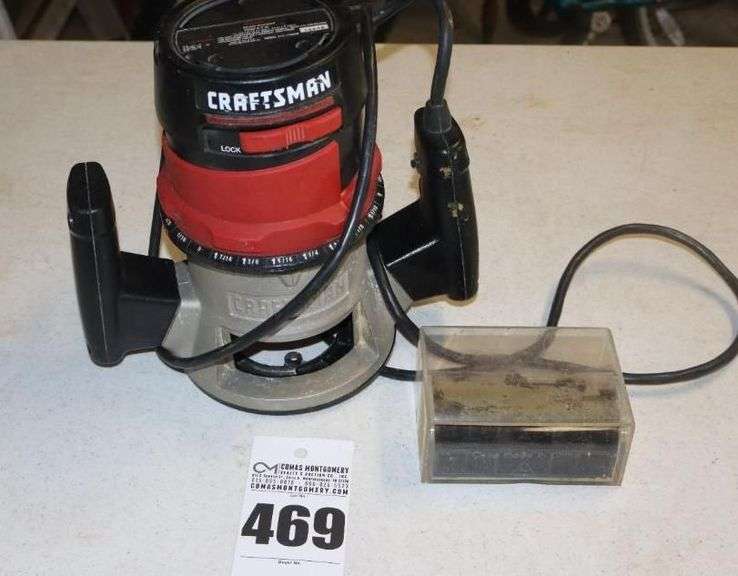 Craftsman Router and Box of Additional Bits