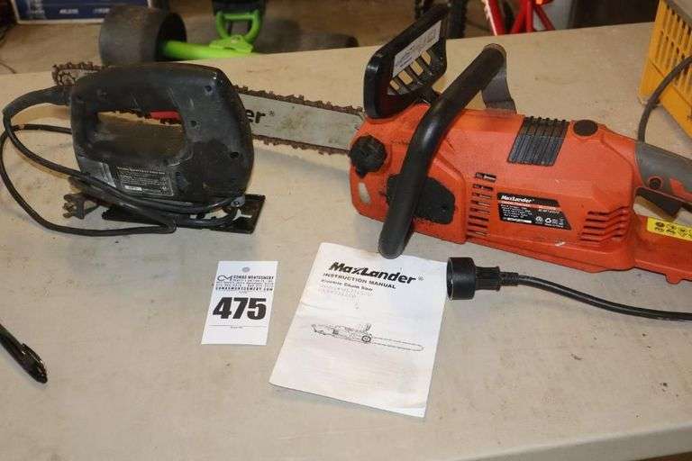 Max Lander 18"Bar Chain Saw & Craftsman Sabre Saw image
