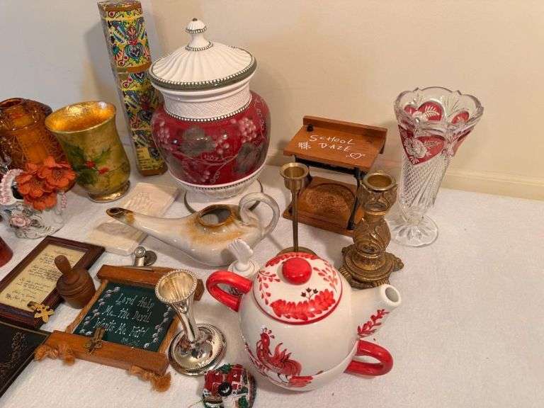 Collectible Assortment - Glassware, Teapot, Decor & More