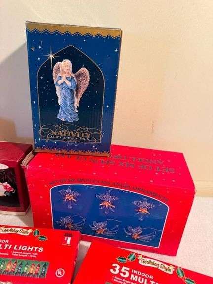 Holiday Decorations: Angel Ornaments, Light Sets, and Keepsake Ornament