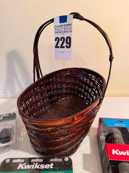 Kwikset Door Knob Sets and Woven Basket