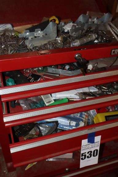 2 Piece of Craftsman Rolling Tool Box with A Varity of Tools and additional items