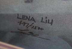 Framed and Matted Wall Art Signed and Numbered by Lena Liu 497/2500    38"x30"