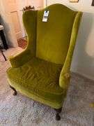 Upholstered Wingback Accent Chair by Sherrills