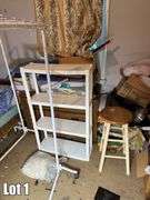 Salvage Lot- Misc. Items Including- Computer, Monitor, Lamps, Shelving, Etc. (BUYER RESPONSIBLE FOR REMOVAL)