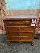 Wooden Nightstand with Drawers