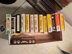 Lenoxx Sound CD Player, CDs, and 8-Track Tapes