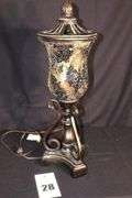 Decorative Table Lamp with unique Globe 21"x8"