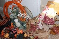 Variety of Fall Decorative Items -displays, wall décor, hangers etc.