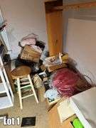 Salvage Lot- Misc. Items Including- Computer, Monitor, Lamps, Shelving, Etc. (BUYER RESPONSIBLE FOR REMOVAL)