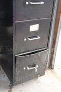 5 Drawer Metal File Cabinet (63.5"x15"x28.5") (Bottom Drawer  has some damage but closes)
