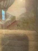 Framed Palm Tree Print Signed 'Viv'