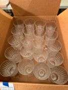 Set of 24 Elegant Crystal Water Goblets