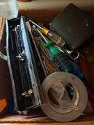 Box Lot of Assorted Hand Tools and Hardware