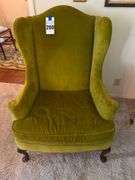 Upholstered Wingback Accent Chair by Sherrills