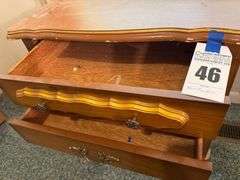 Wooden Nightstand with Drawers