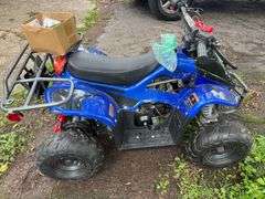 Hawk REX 110cc Blue ATV - Model CY110ATV-2 (Carburetor needs to be cleaned)