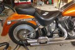 1993  HARLEY-DAVIDSON  FLSTF / Fat Boy 1993 Harley-Davidson Fat Boy Motorcycle 16139 Miles - Amber Flames "Live to Ride-Ride to Live” - Does have title - last ride was approx. a year ago.