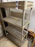 Plastic 4-Tier Shelving Unit